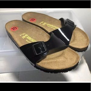 Brand New Birkenstock Madrid Black Sandals size 10